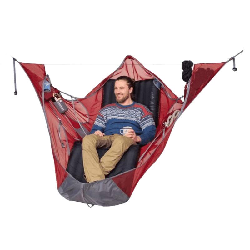 Cheap Goat Tents Portable Summer Camping Hammock Outdoor Multi Person Tear Proof Sleep Hammock Tent Suspension Kit Sleeping Swing   